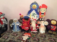 Новогодние игрушки: волки, зайцы, герои и зверушки...